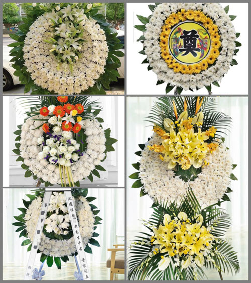 湖北孝感市大悟县吕王镇刘院村花圈速递